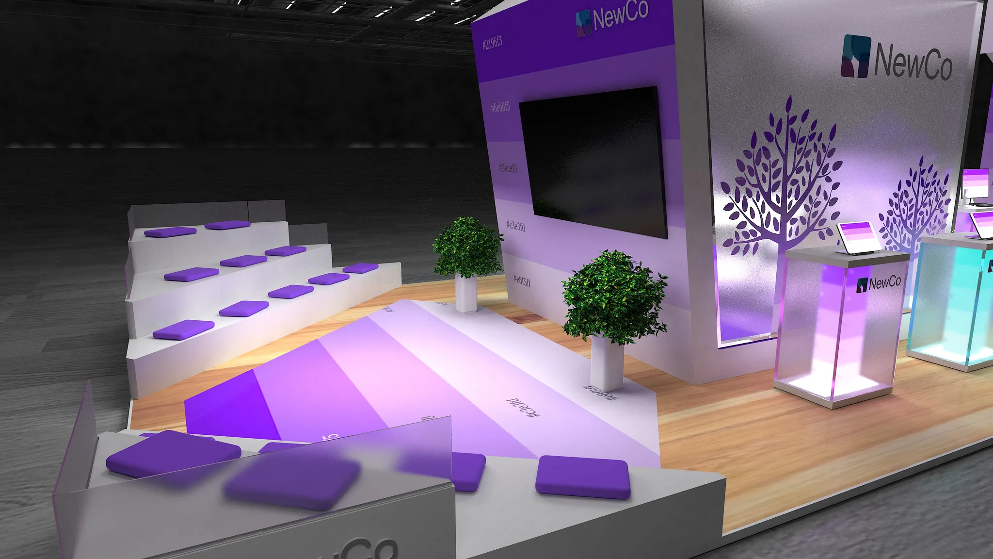 20x50 Île booth design by Reaction Space